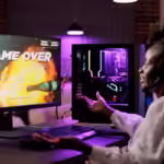 gamer-feeling-irked-after-losing-singleplayer-action-videogame-mission-being-outsmarted-by-enemies-african-american-woman-confused-after-seeing-game-screen-gaming-computer_482257-71103